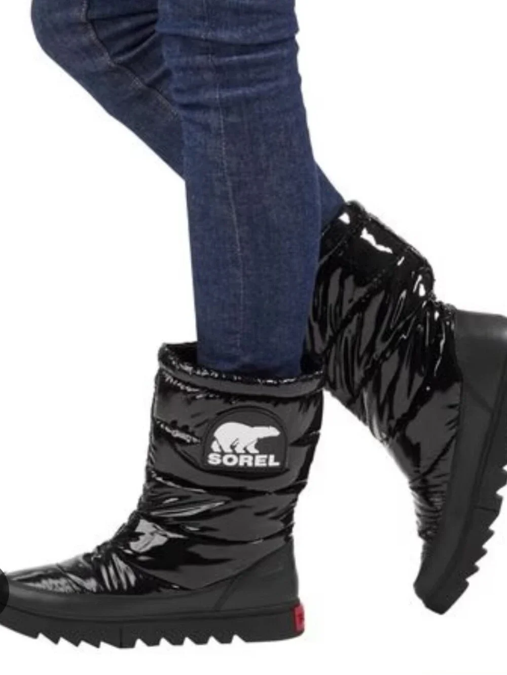 Sorel Joan Of Artic Black Puffer Snow Boot Size 8.5